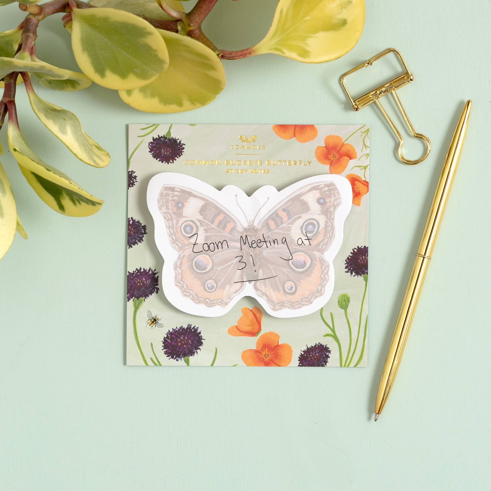 Common Buckeye Butterfly Sticky Notes