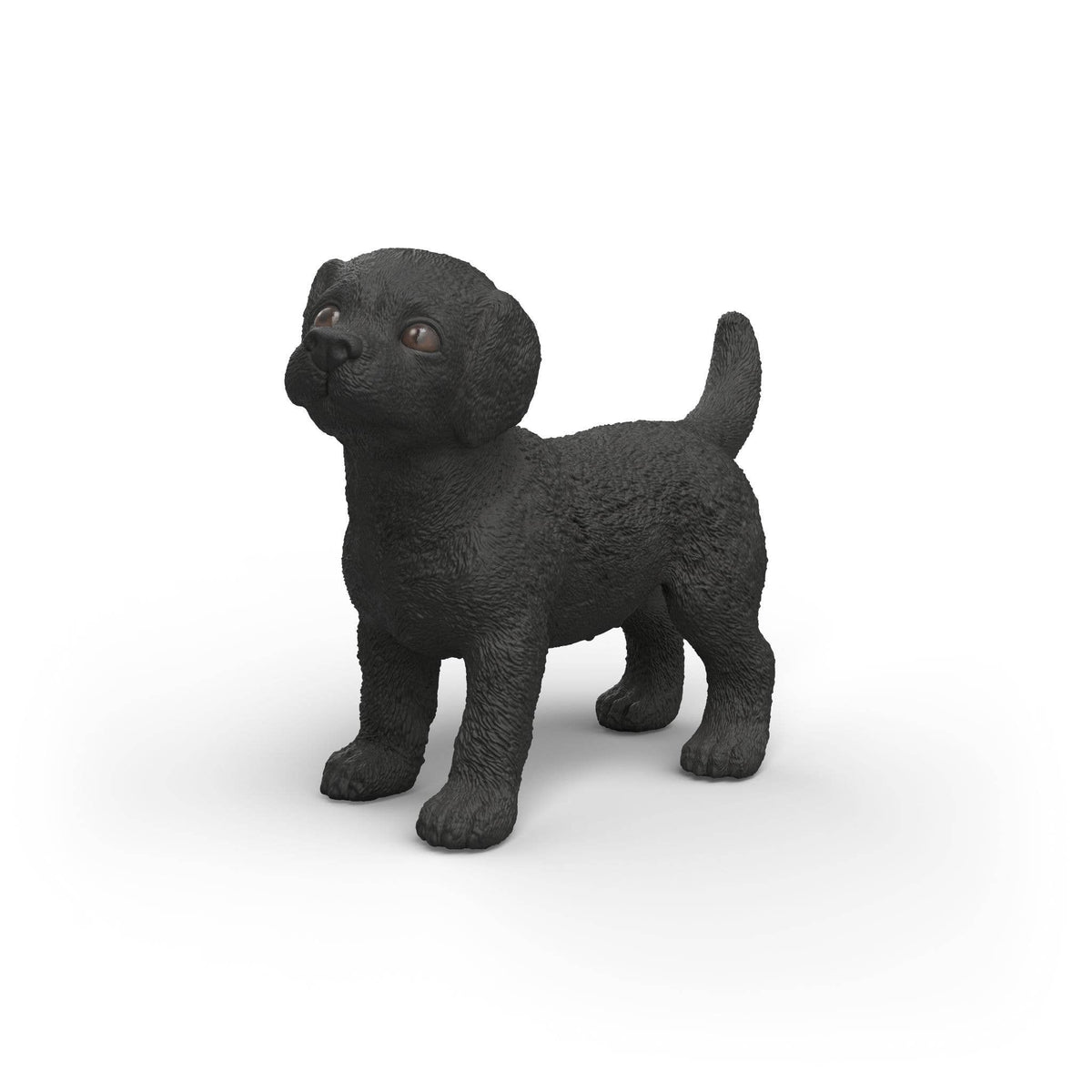 Black Labrador Retriever Puppy Animal Toy Figurine