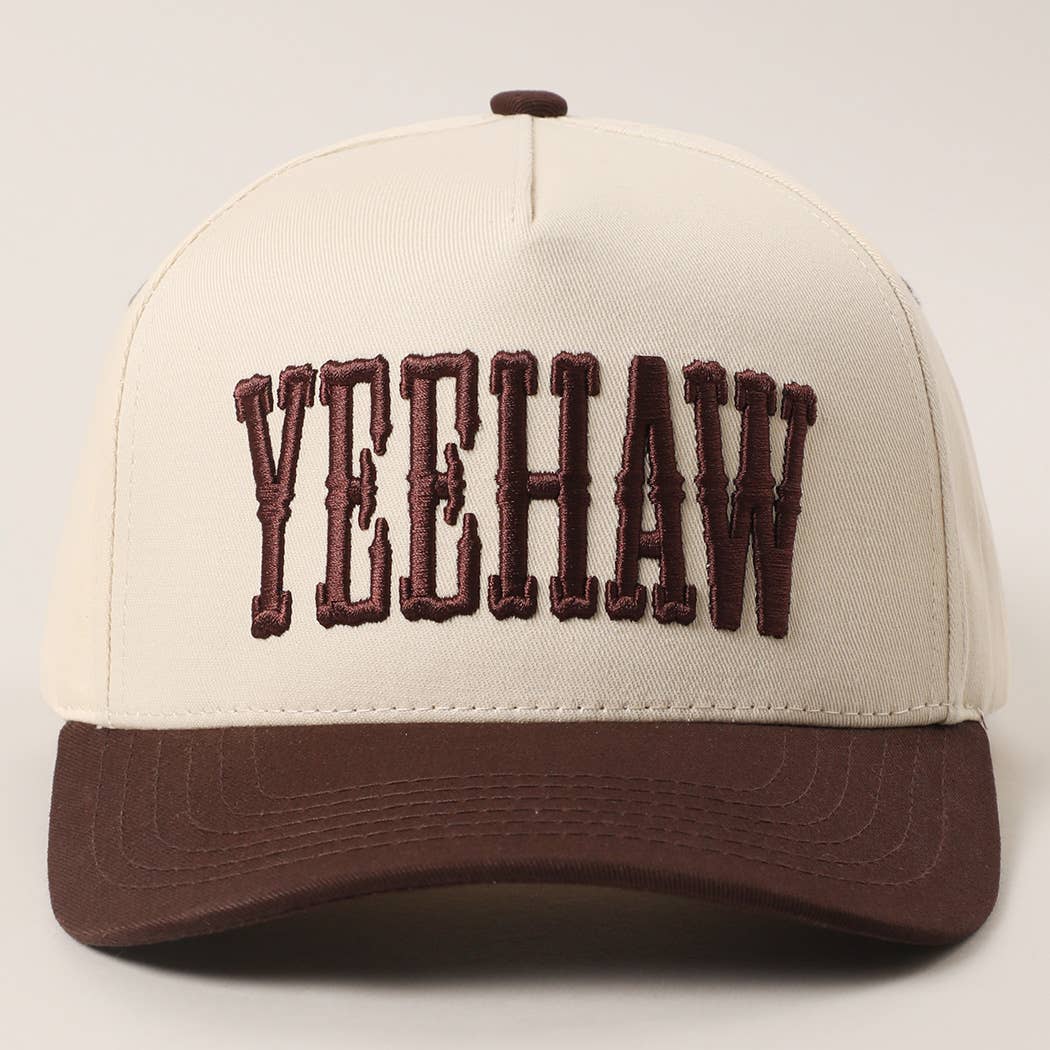 YEEHAW two-tone embroidered trucker hat