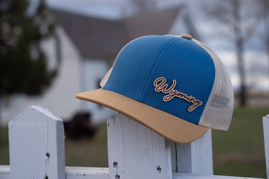Simply Montana customizable leather patch hat front view