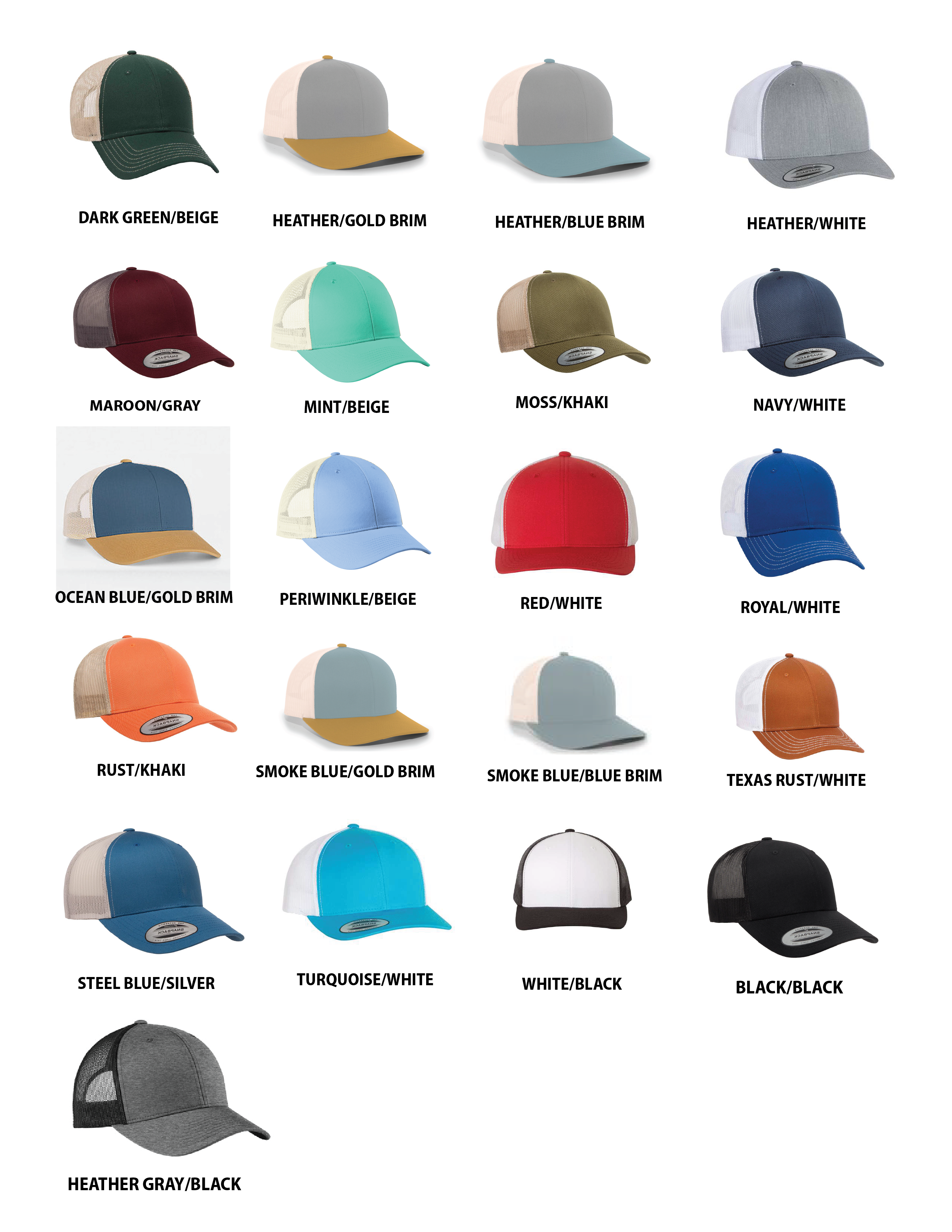 Simply Montana customizable leather patch hat color option
