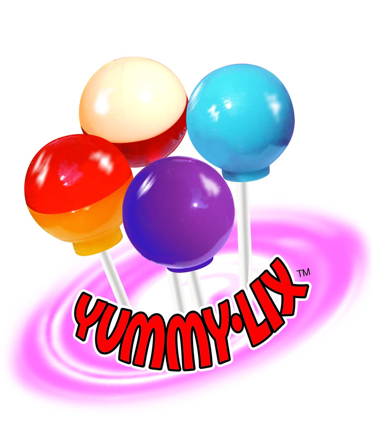 Yummy-Lix Gourmet Lollipops assorted flavors close-up