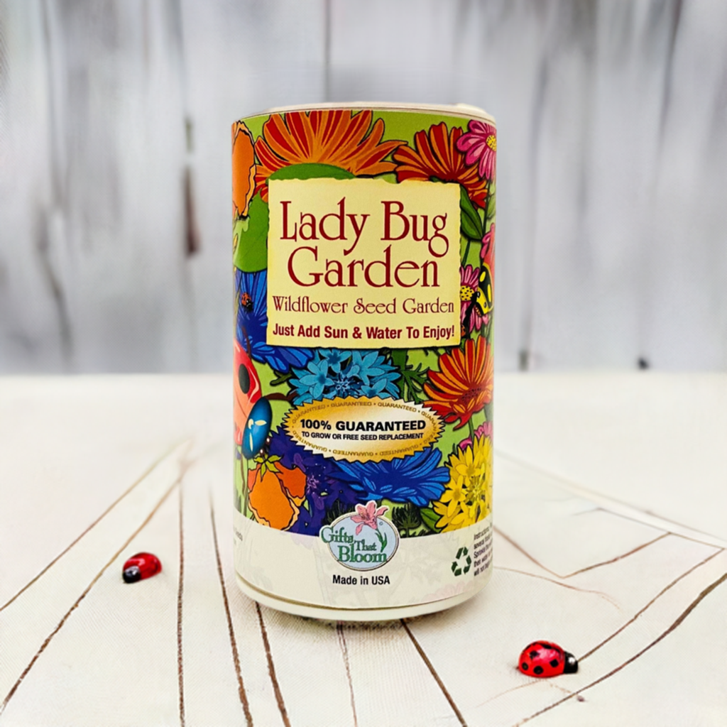 Lady Bug shaker can seed kit side view