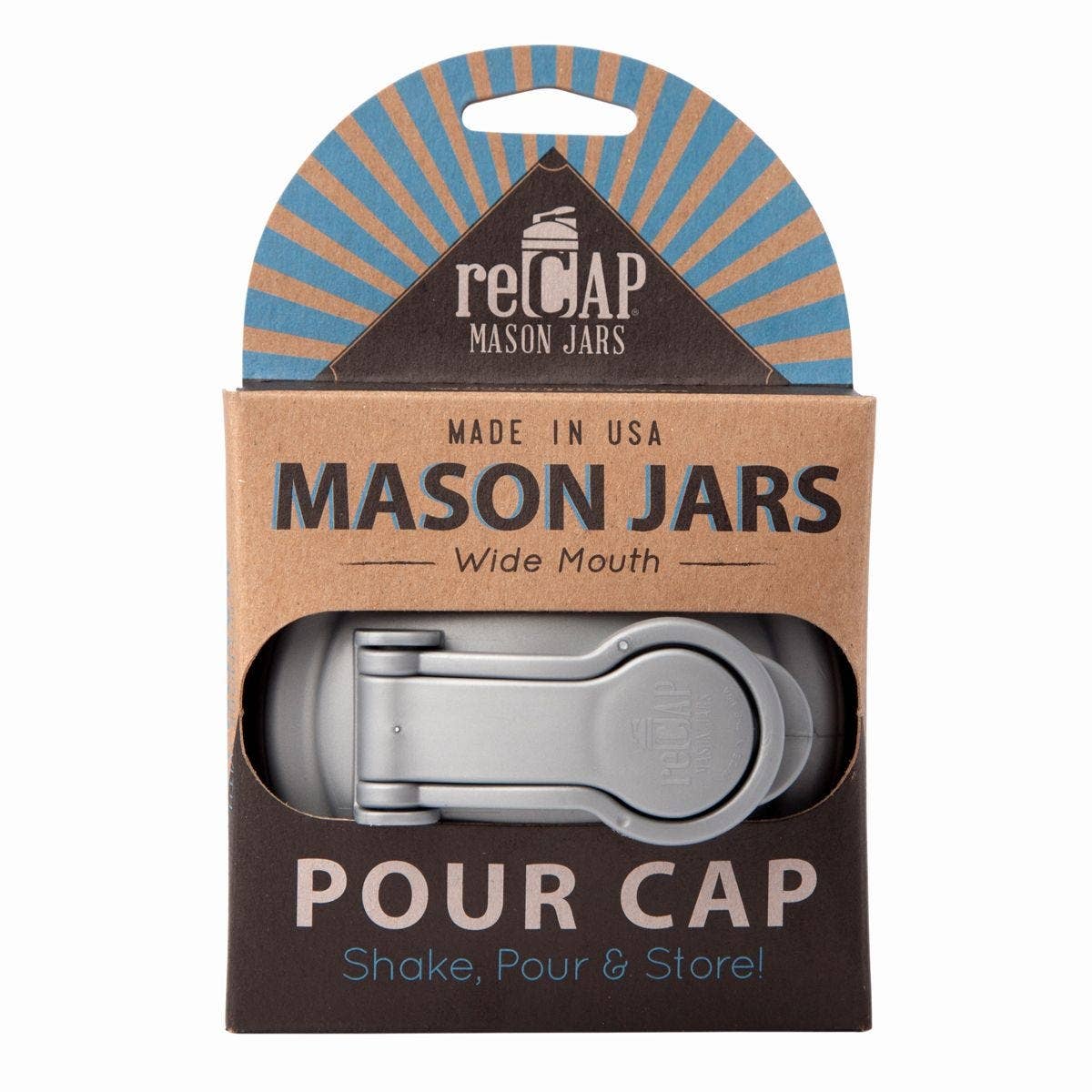 ReCAP® Mason Jars Lid POUR Carry Loop | Case of 12