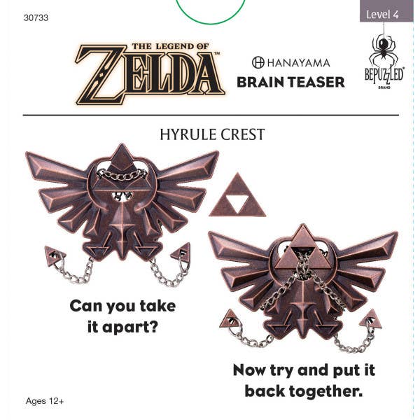 Hanayama Legend of Zelda Hyrule Crest Puzzle Level 4 assembled
