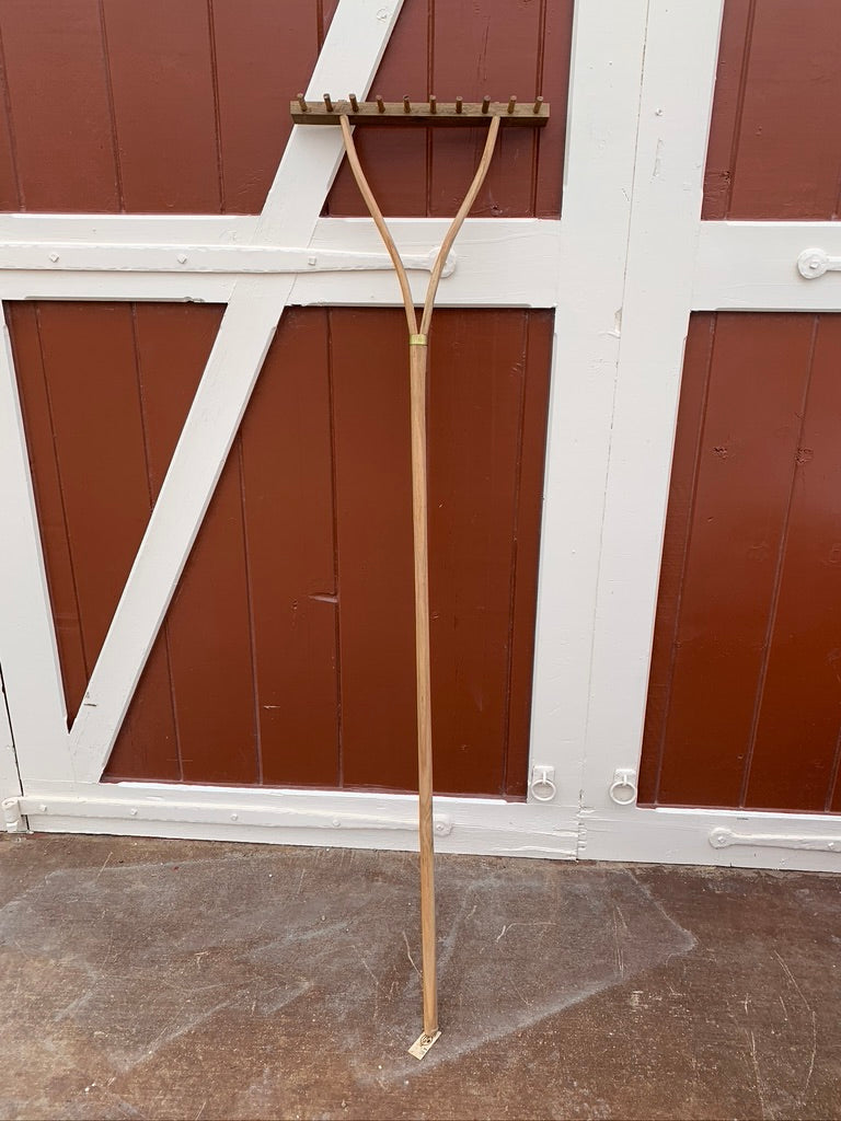 Pecan Valley Woodcrafters wooden hard rake