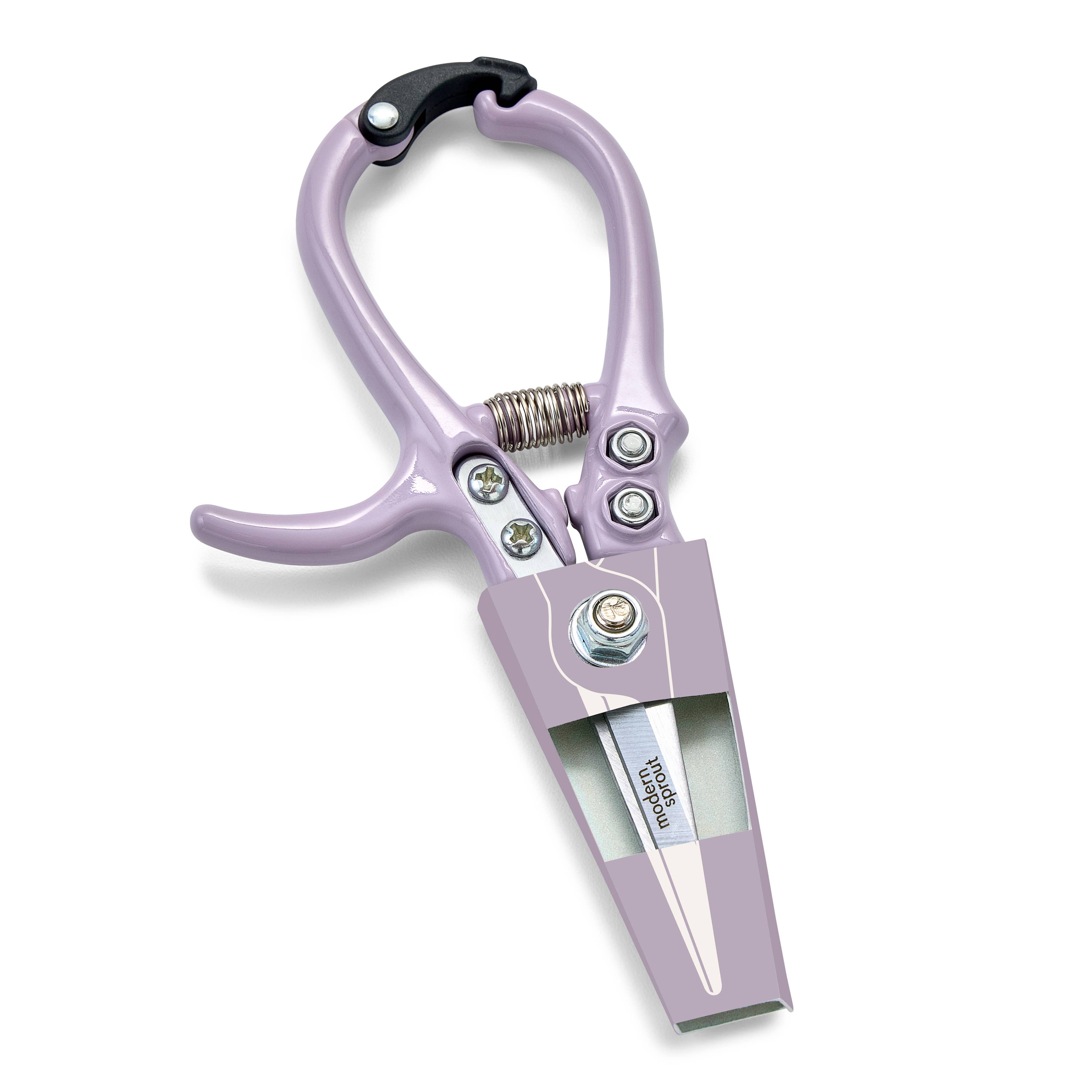 Garden shears open blade detail in new color