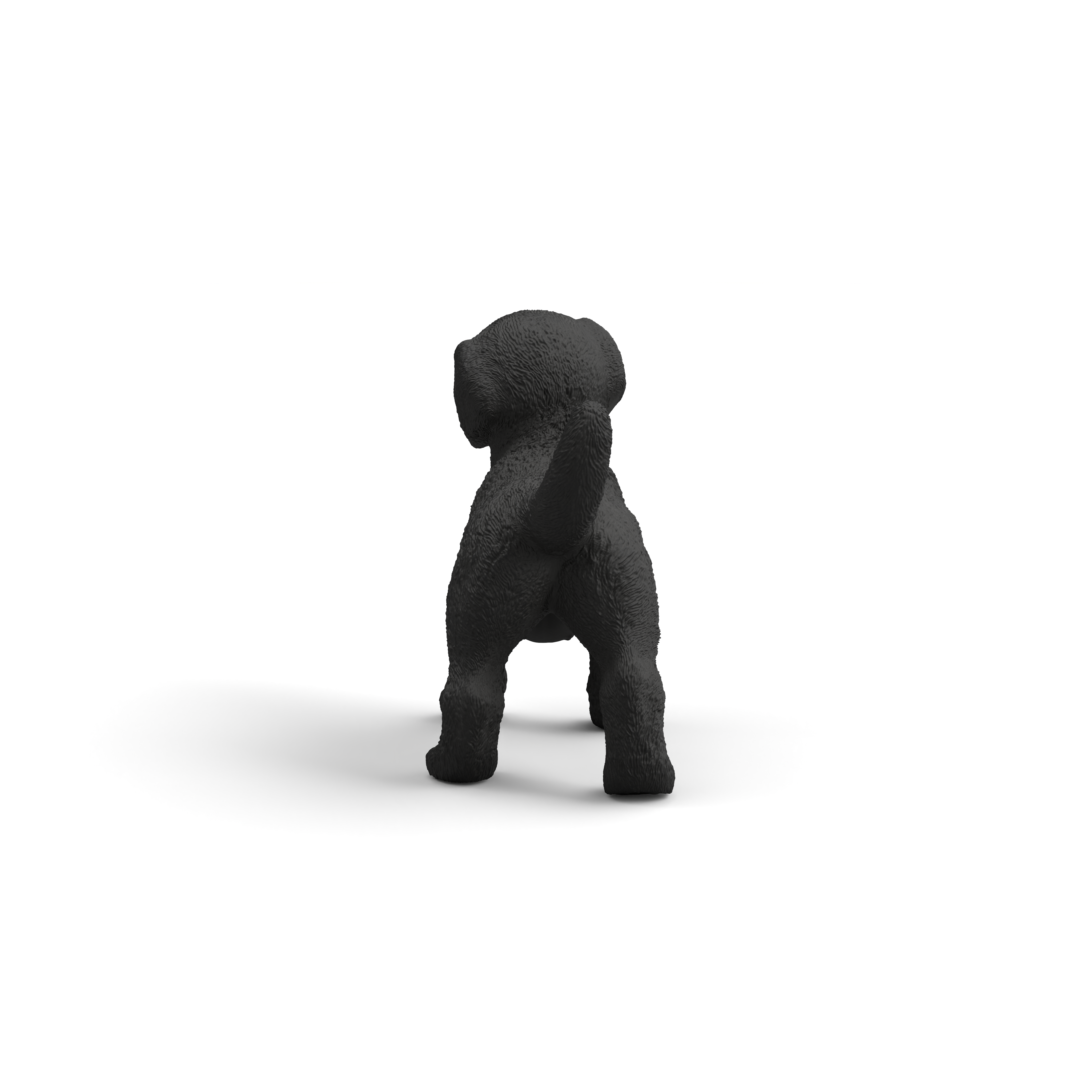 Black Labrador Retriever Puppy Animal Toy Figurine