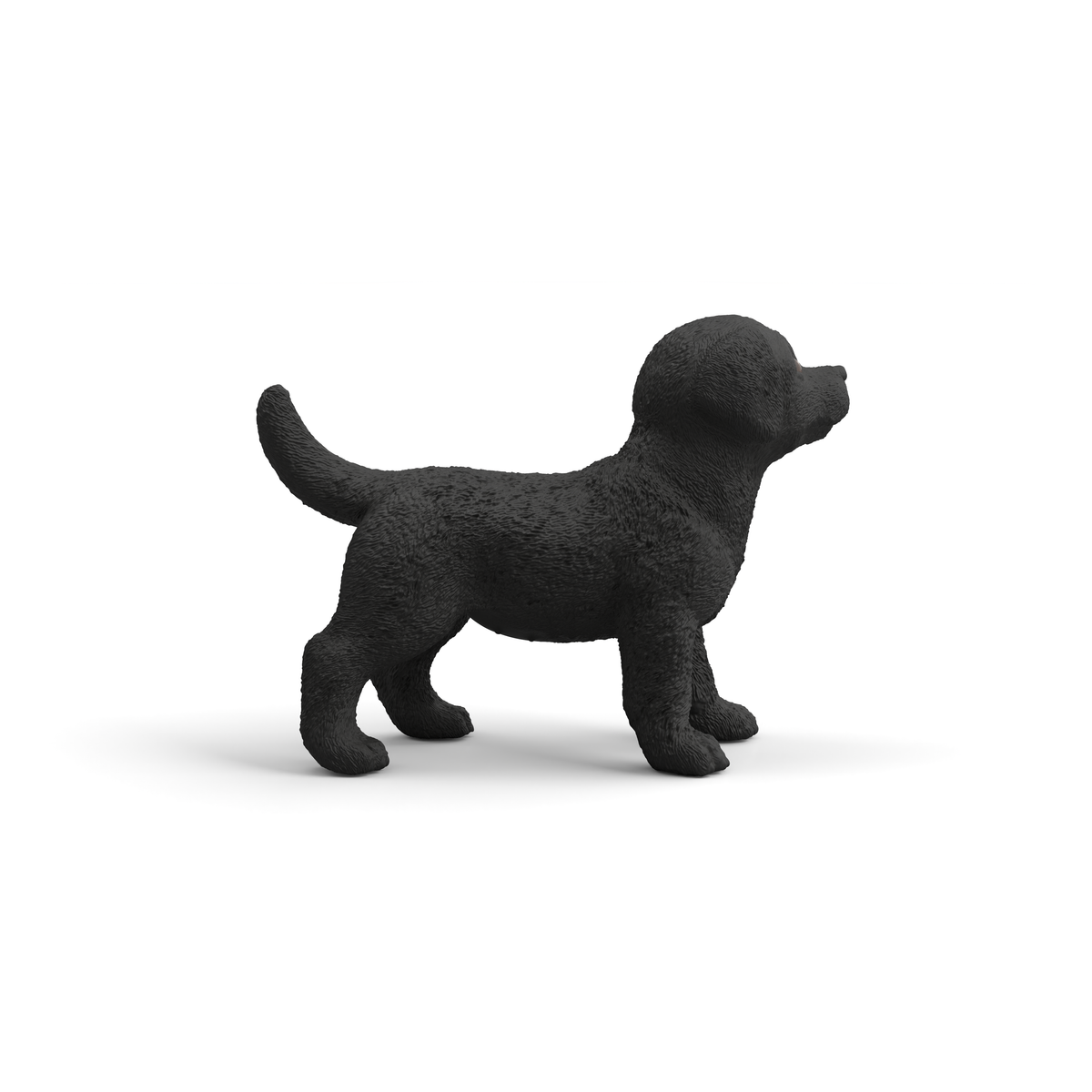 Black Labrador Retriever Puppy Animal Toy Figurine