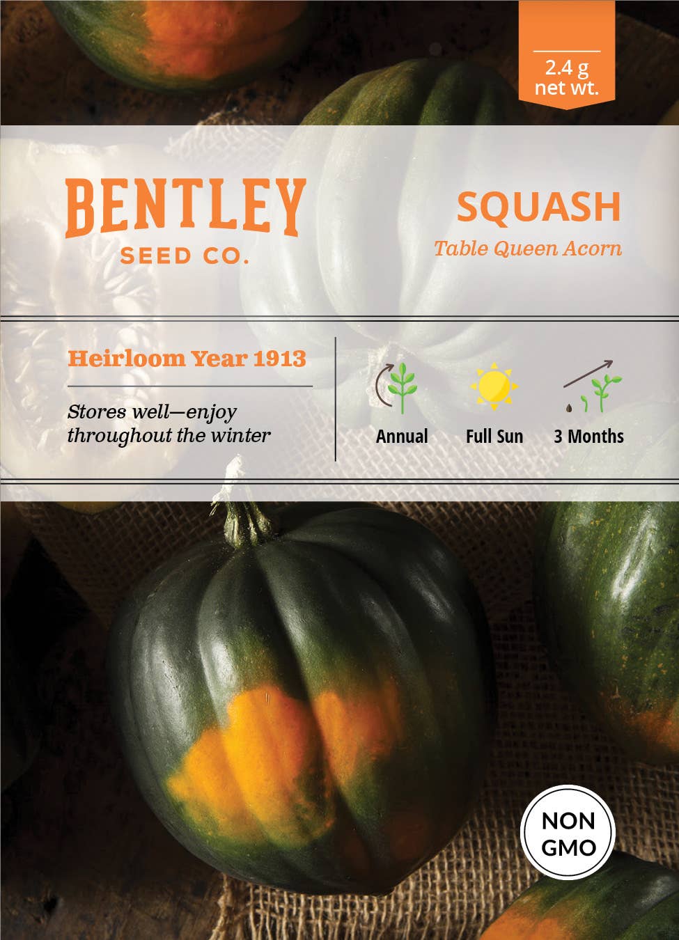 Brim Seed Co. Acorn Table Queen Squash seed packet