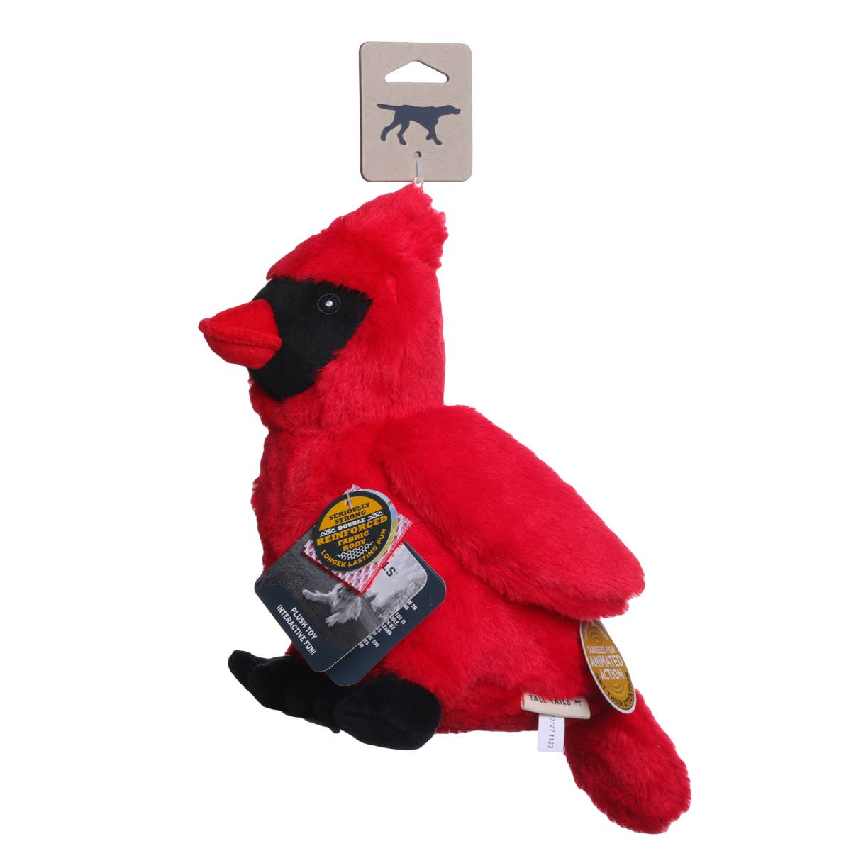 Tall Tails Animated Cardinal Dog Toy detail view