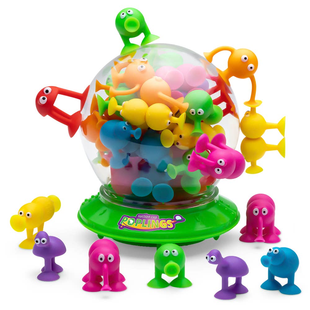 Poplings suction cup toy characters for kids