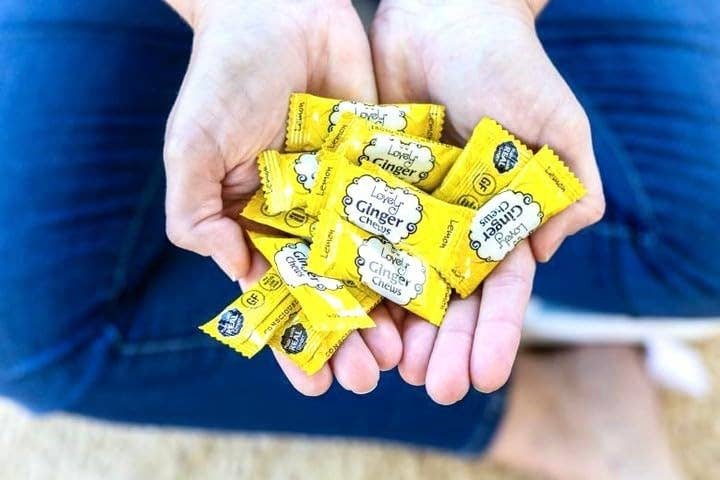 Lemon Ginger Chews vegan non-GMO candy package