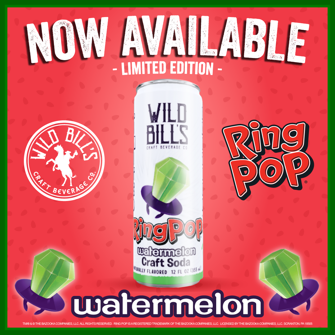 Ring Pop Soda Watermelon Pure Cane Sugar