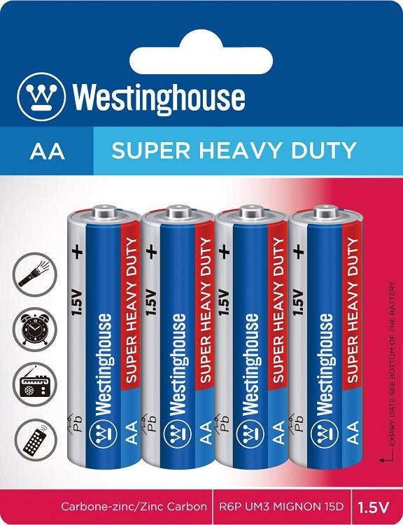 Westinghouse AA Super Heavy Duty 4pk