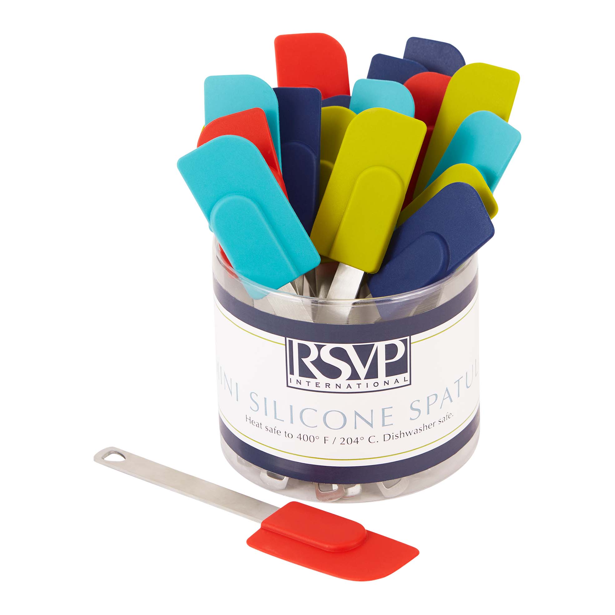 Mini silicone spatula in assorted colors