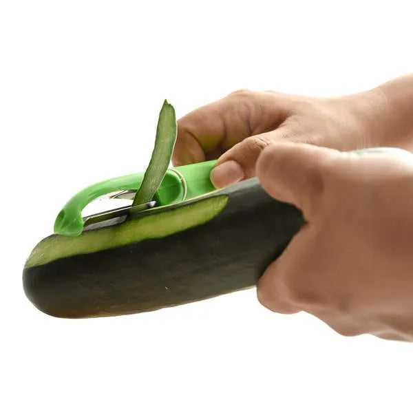 Norpro green swivel peeler in packaging