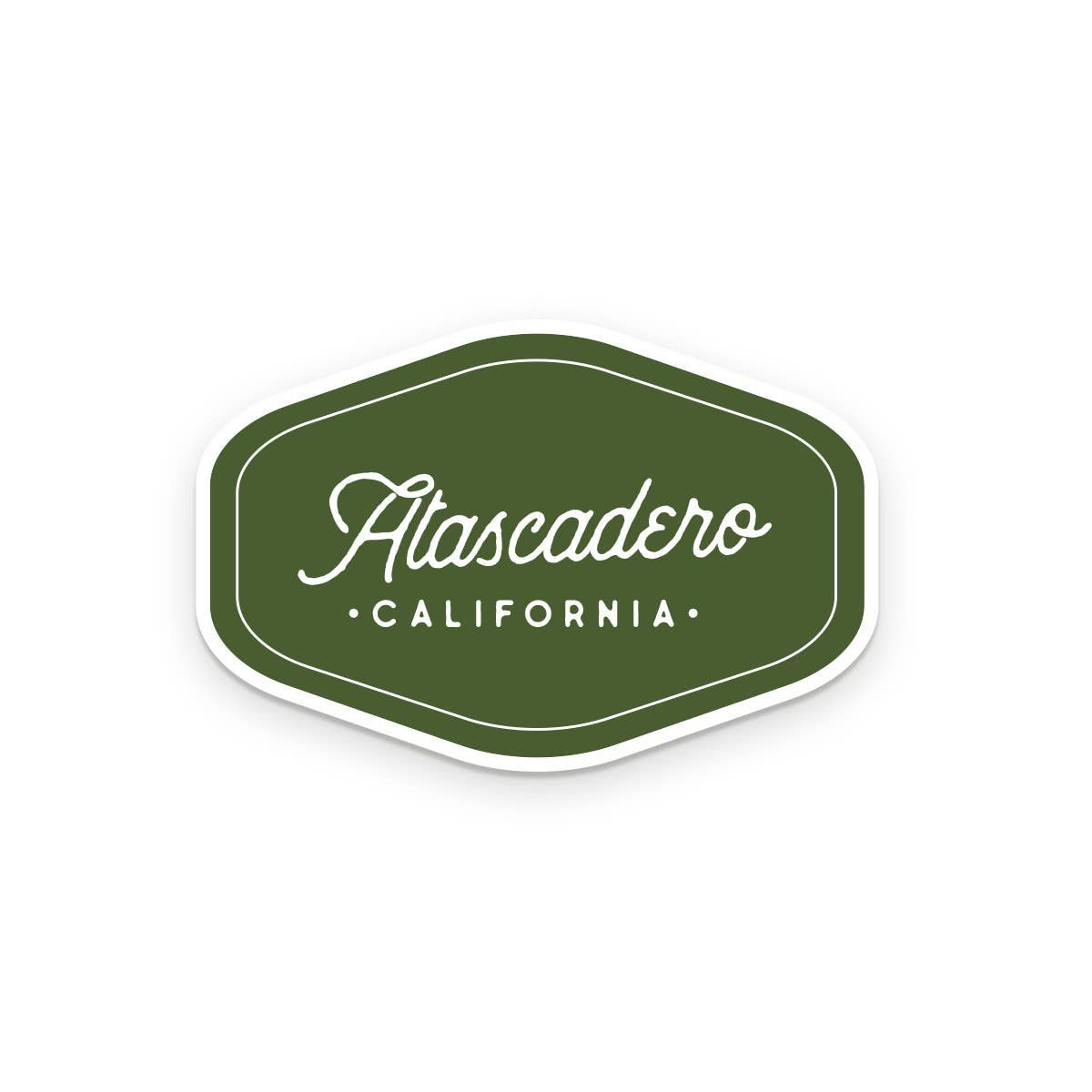 Custom City Script Sticker in alternate color