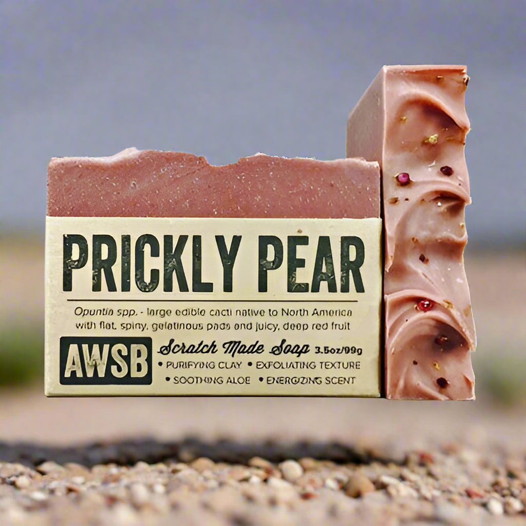 Prickly Pear Bar Soap close-up detail