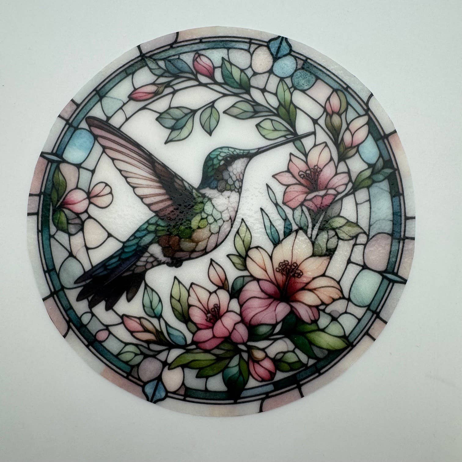 Hummingbird-Stained Glass