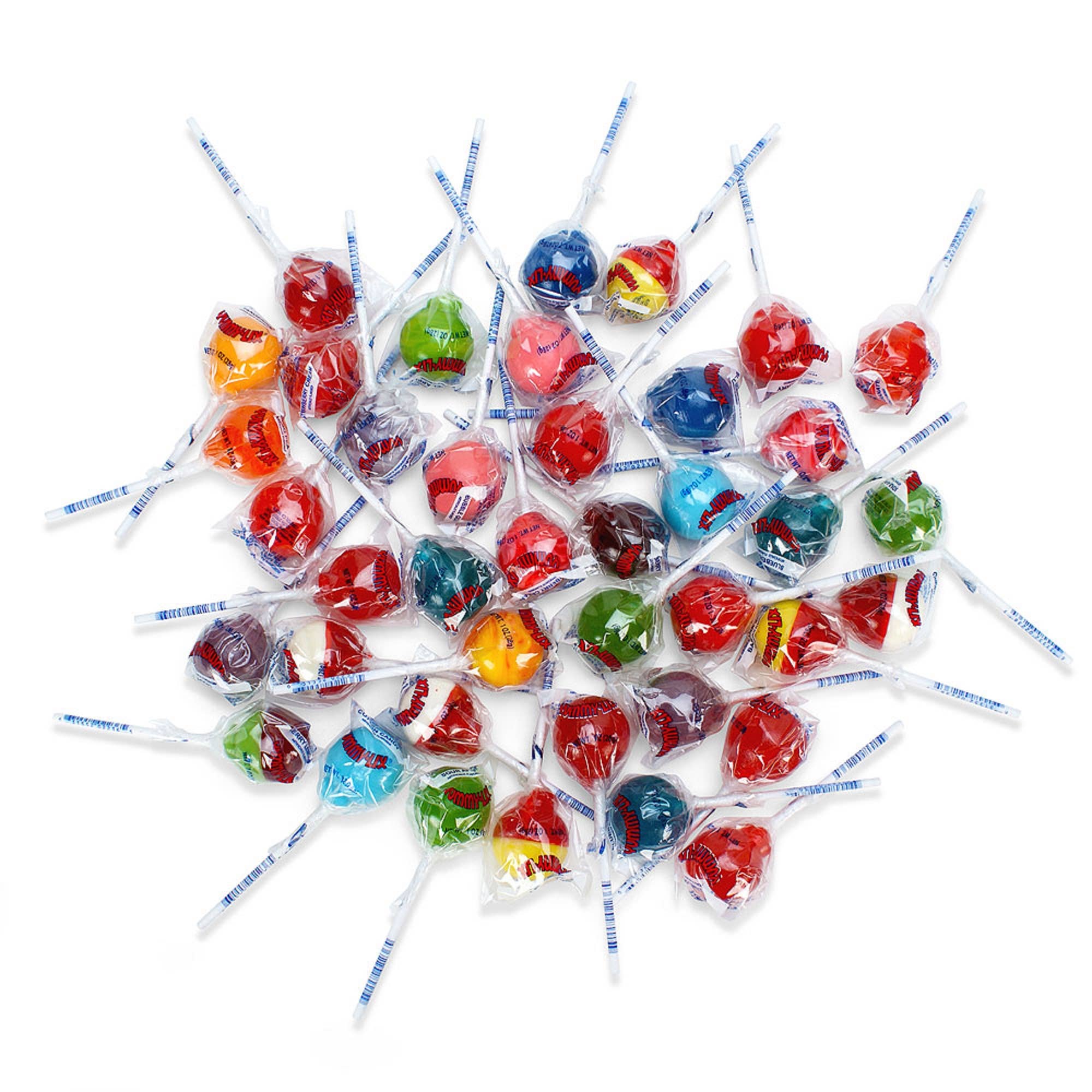 Yummy-Lix Gourmet Lollipops colorful wrapped variety