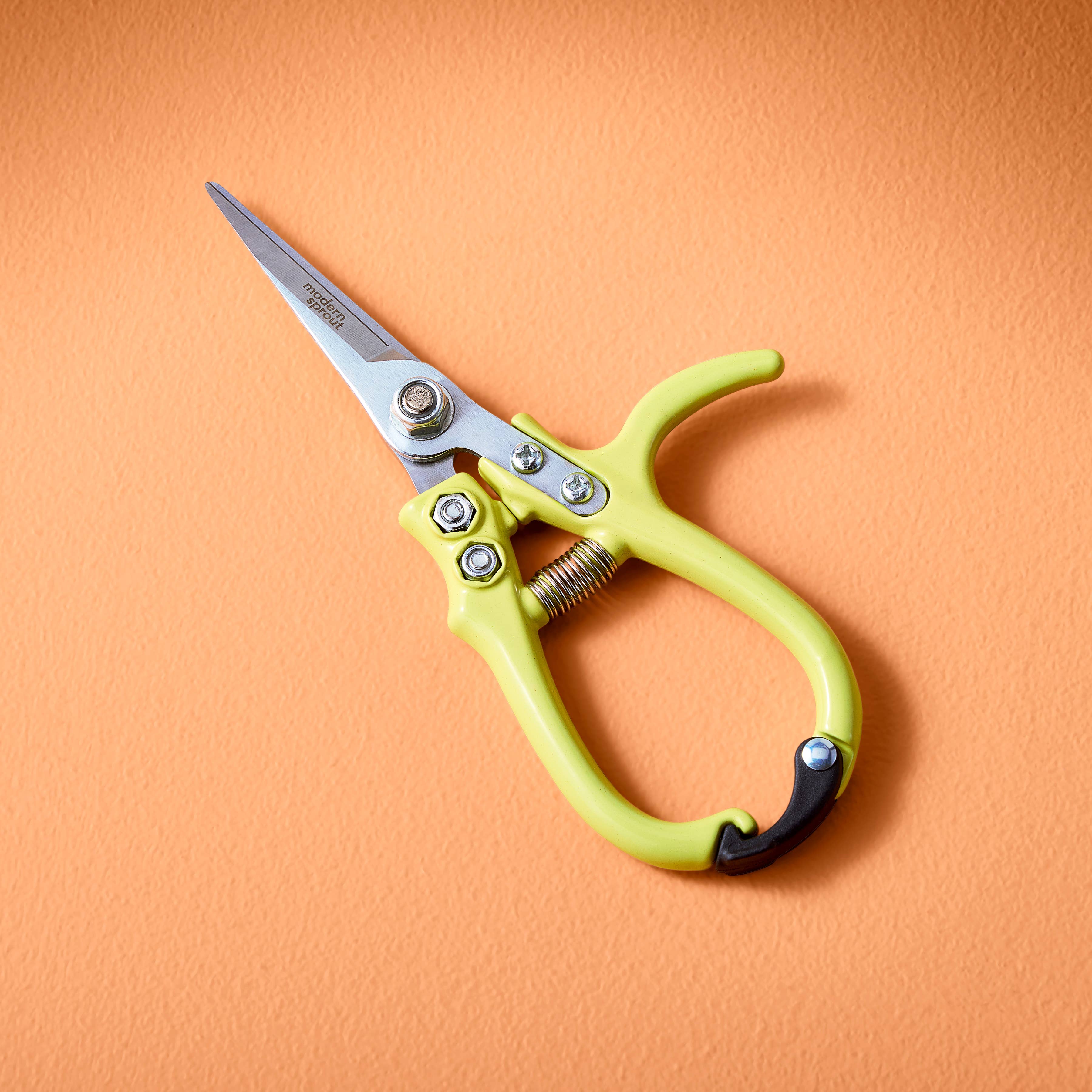 Garden shears vibrant color option close-up