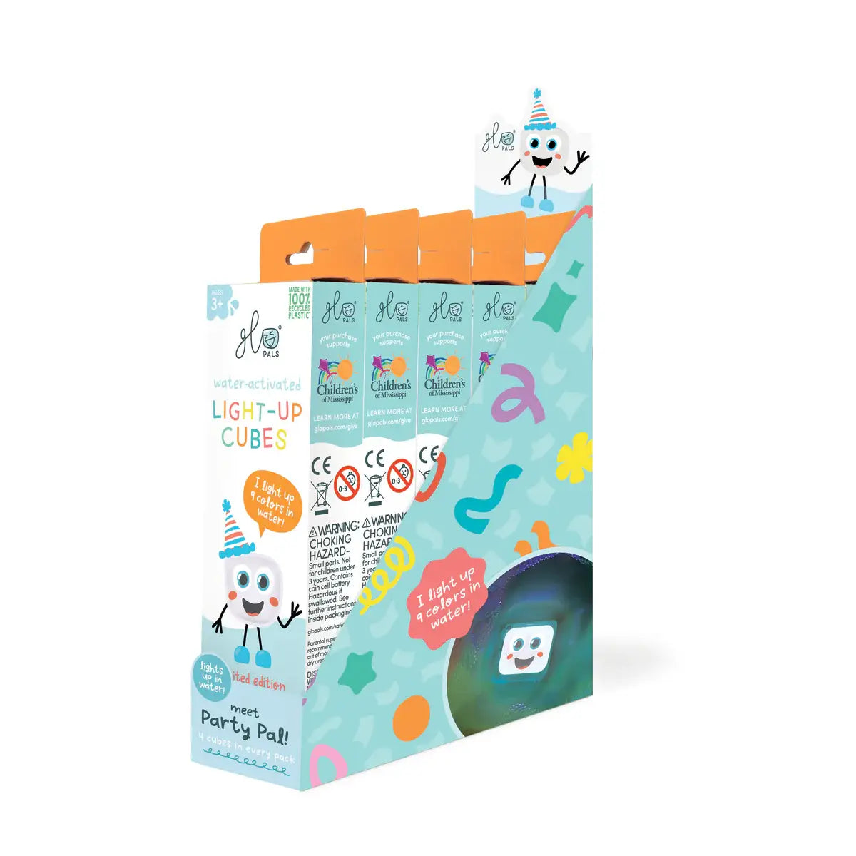 Glo Pals Party Pal Light-Up Cubes packaging