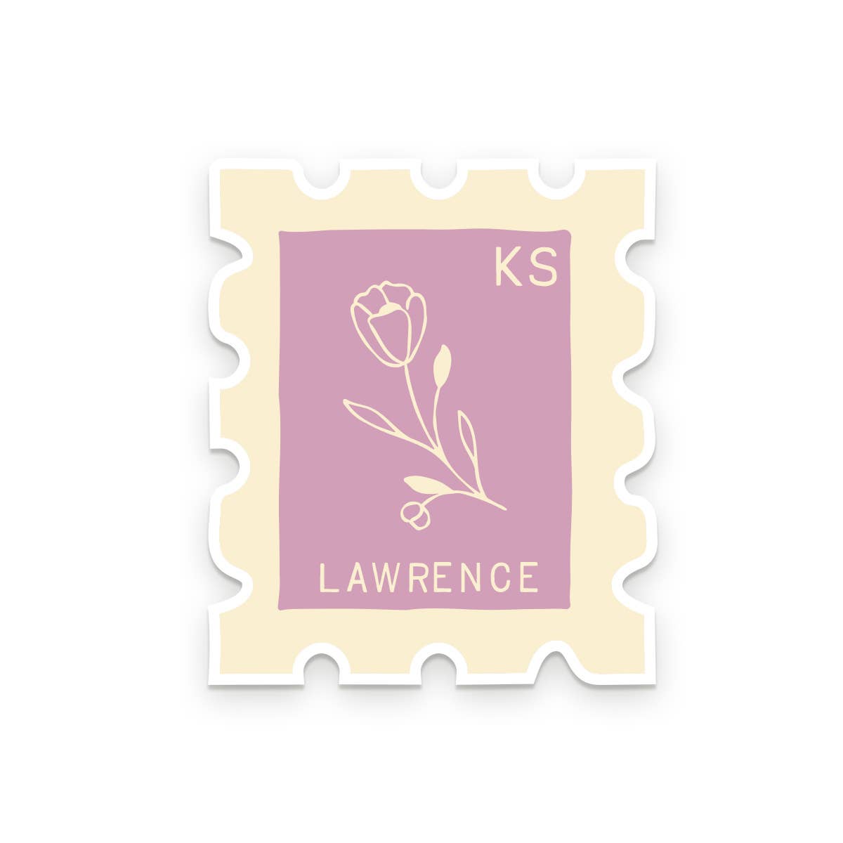 Waco TX stamp sticker style option