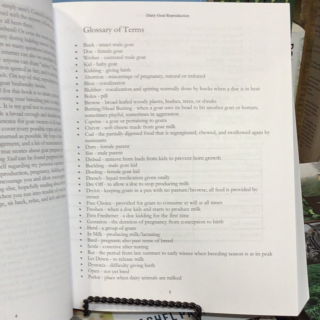 Dairy Goat Reproduction book interior page sample
