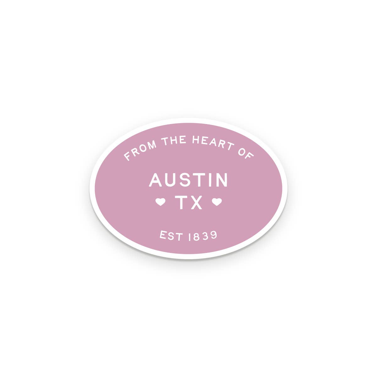 Custom City From The Heart sticker style variation