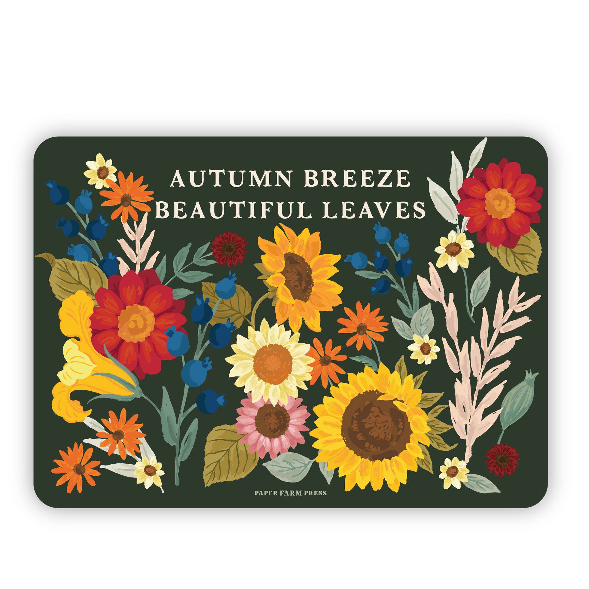 Autumn Breeze Beautiful Leaves Decal Sticker