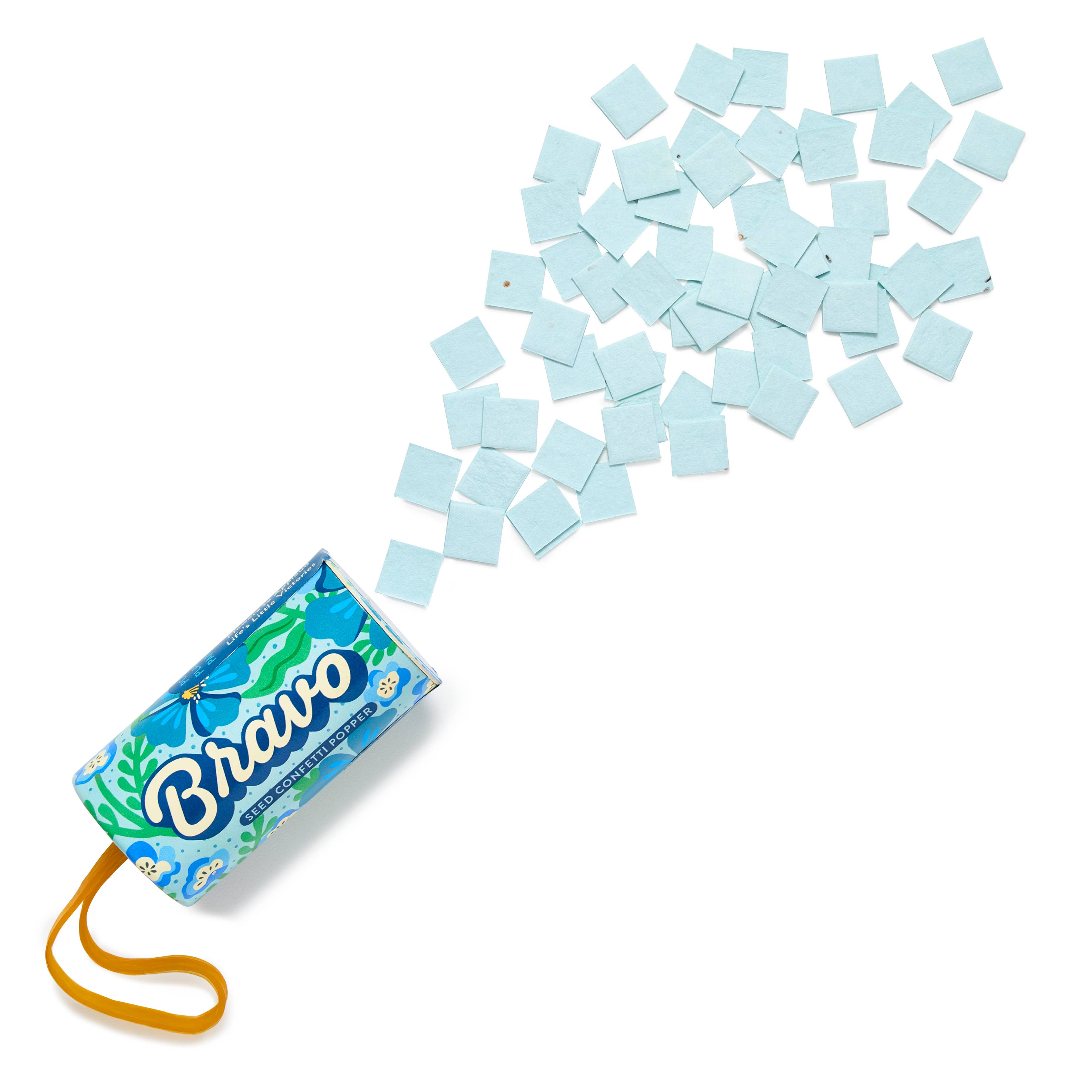Seed Confetti Popper packaging back with details