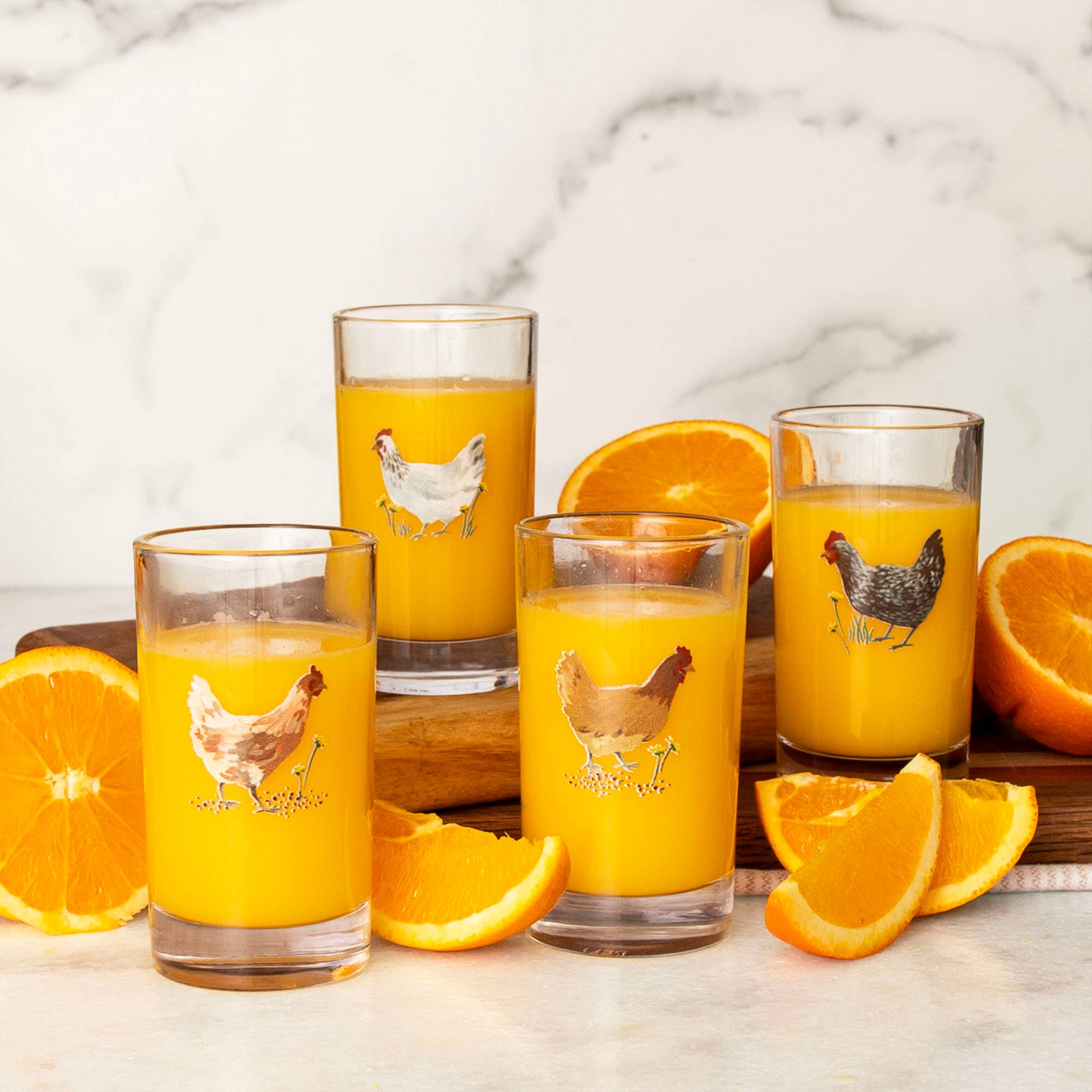 Chickens Mini Juice Glass