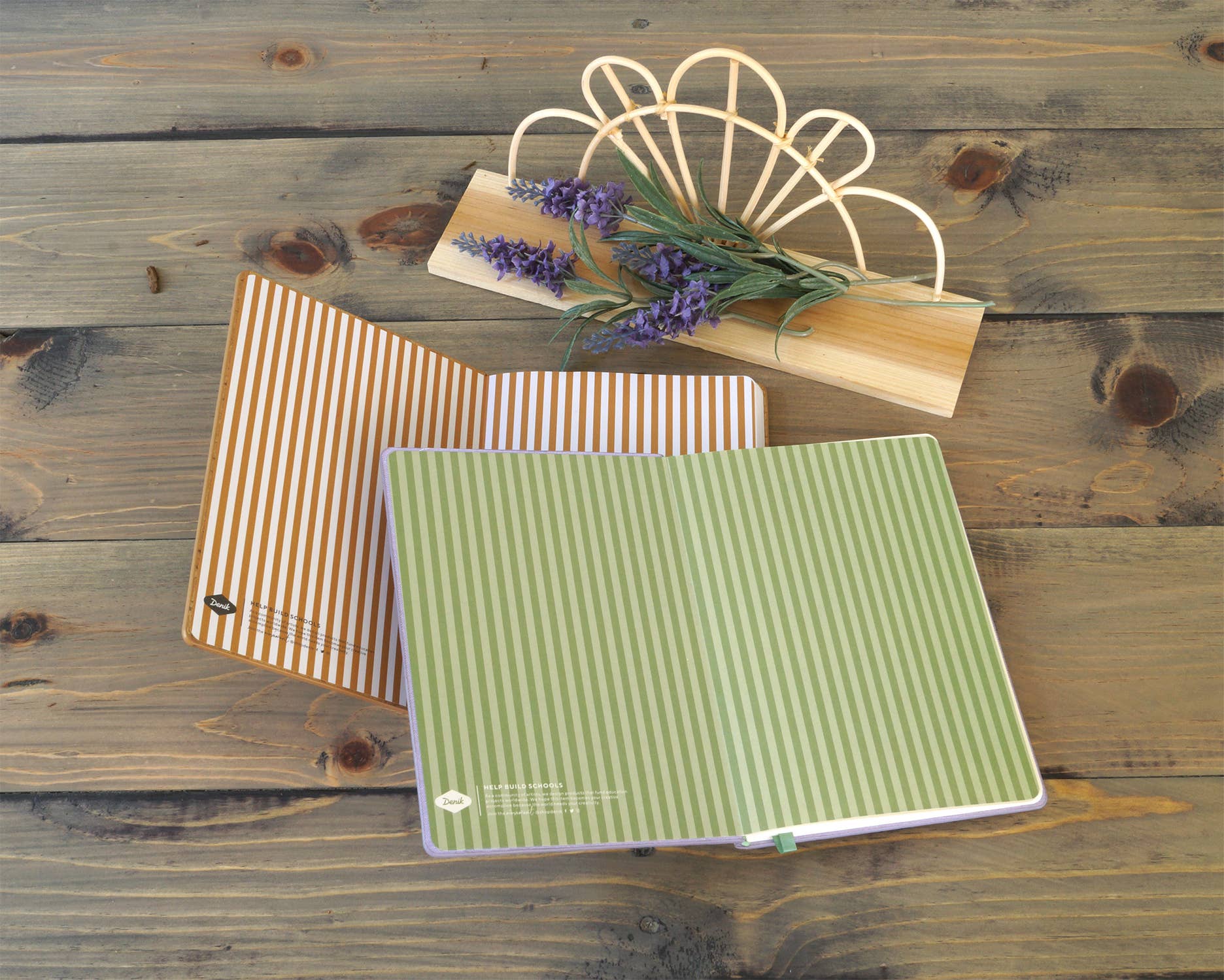 Lavender Bunch Vegan Embroidered Journal