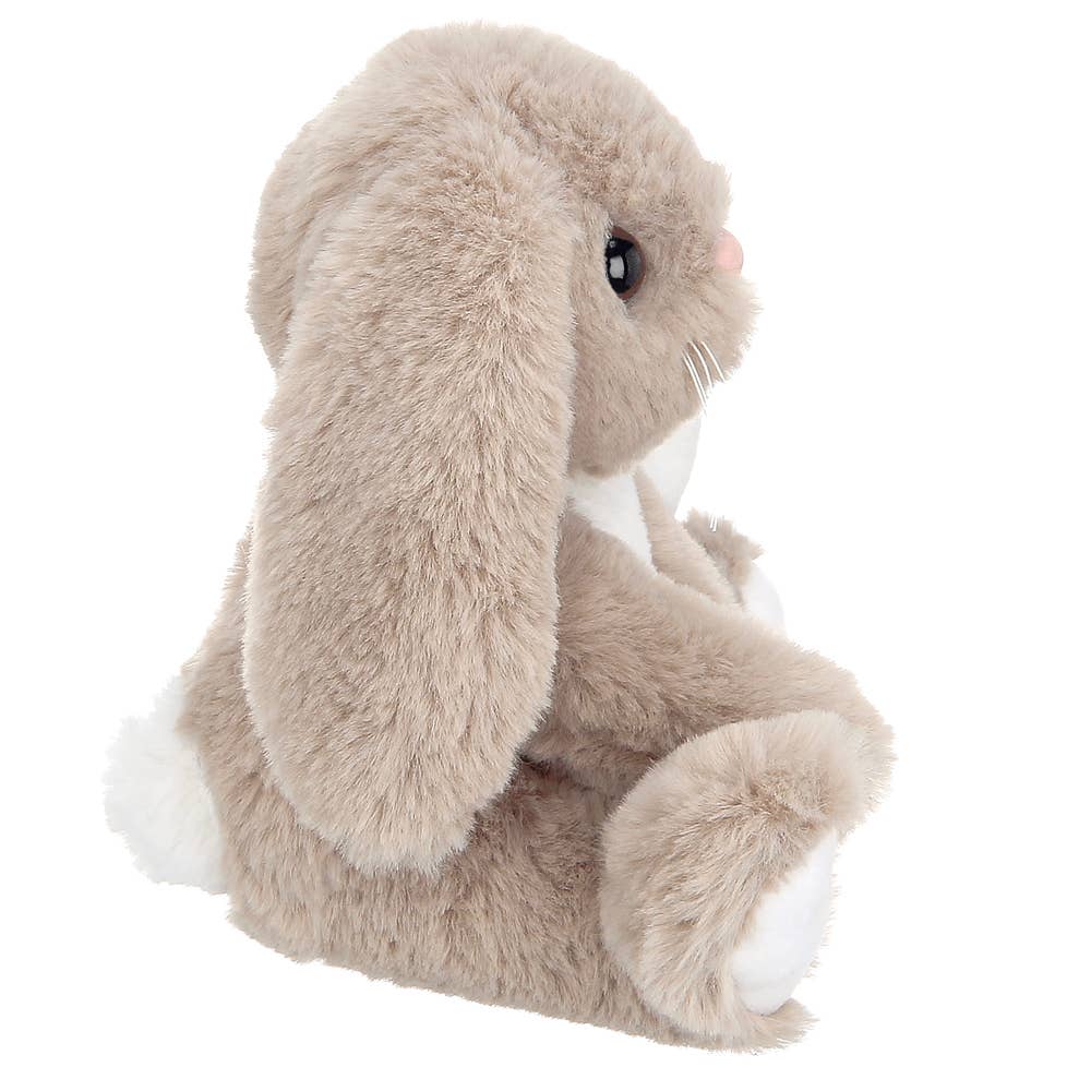 Lil' Boomer the Taupe & White Bunny plush back view