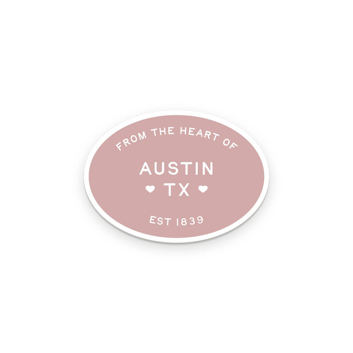Custom City From The Heart sticker custom text example