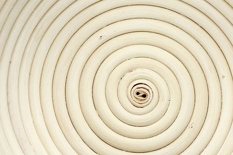Breadtopia round banneton spiral pattern detail