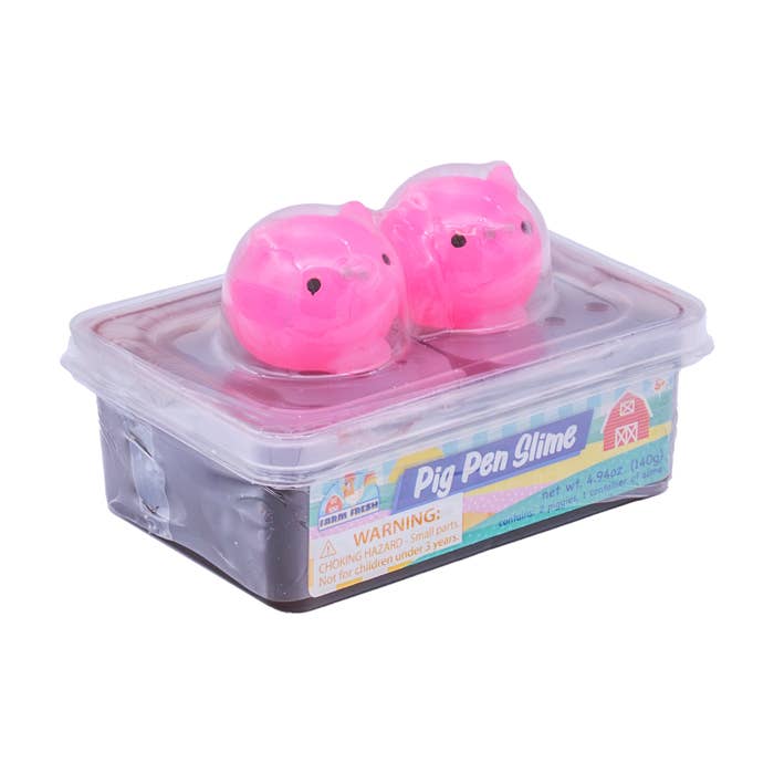 Farm Fresh Pig Pen Slime packaging back view