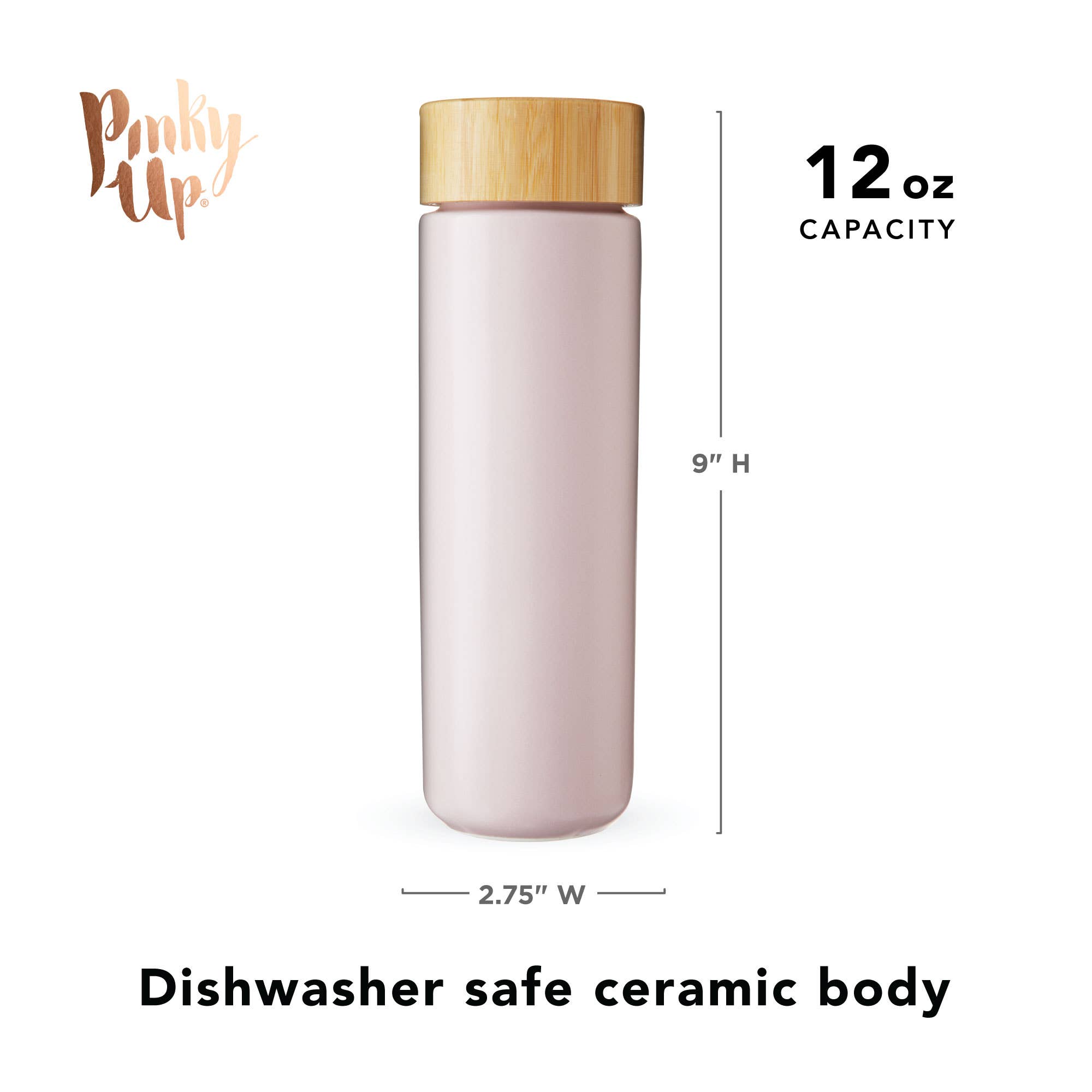 Tatyana Ceramic Travel Mug in Lavender all components