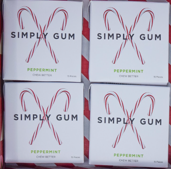 Holiday Peppermint Gum - Natural + Plastic Free | 6 Pack