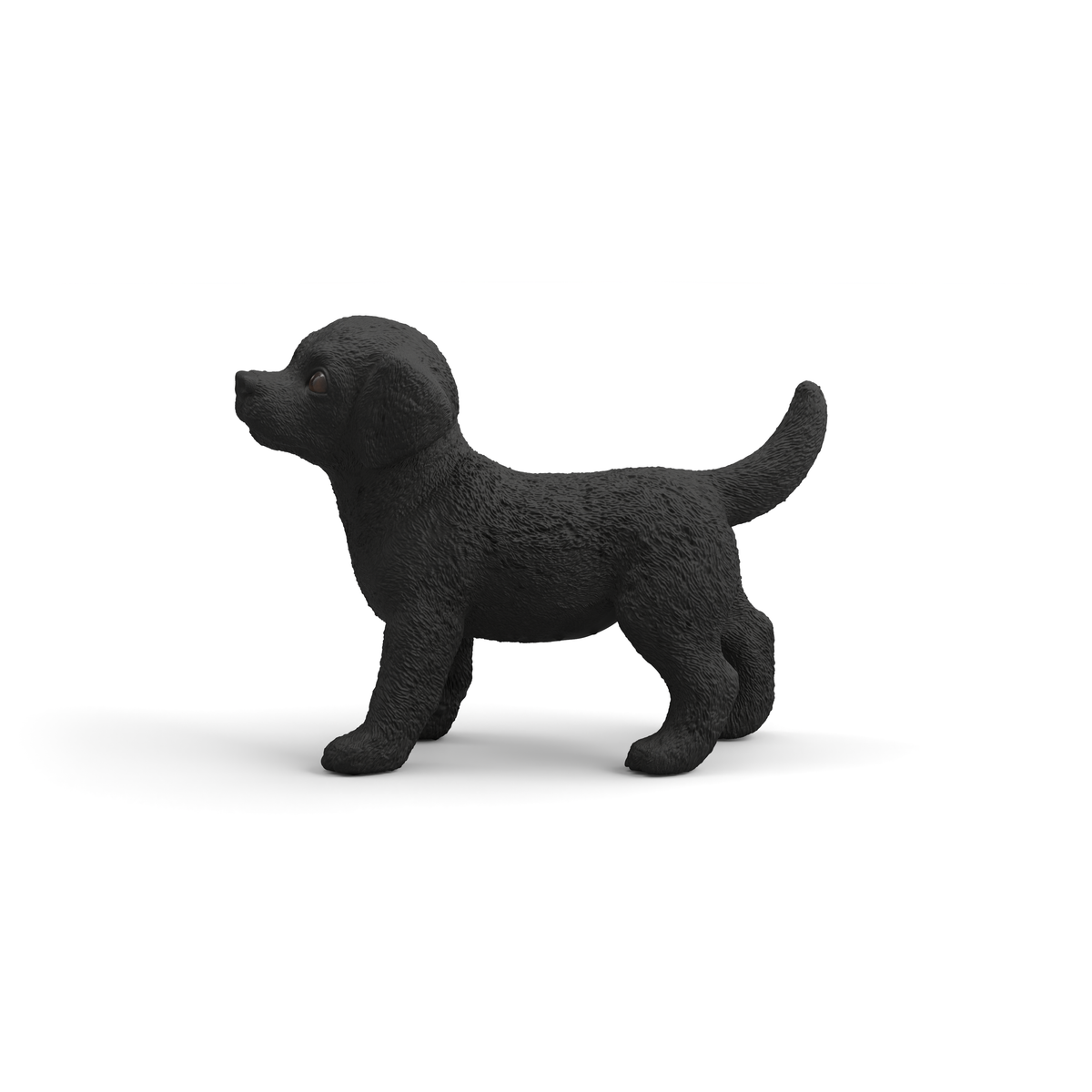 Black Labrador Retriever Puppy Animal Toy Figurine