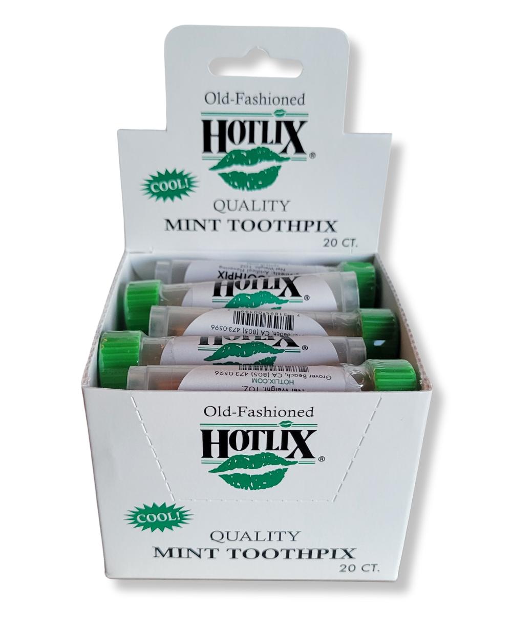 Old Fashioned Hotlix Quality Mint Toothpix 20 count package