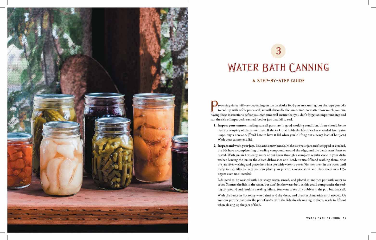 The Homestead Canning Cookbook book page spread