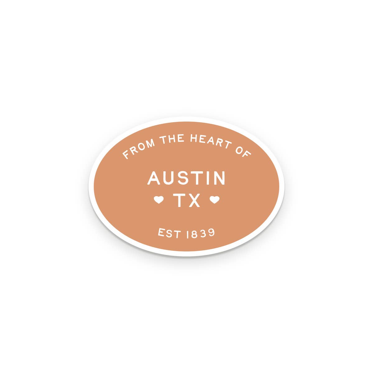 Custom City From The Heart Sticker