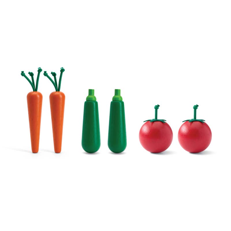 Fresh Produce Set B toy carrot zucchinis and tomatoes