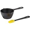 Lodge cast iron melting pot with silicone brush