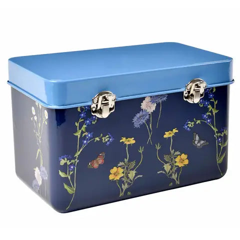 British Meadow Seed Tin with floral design