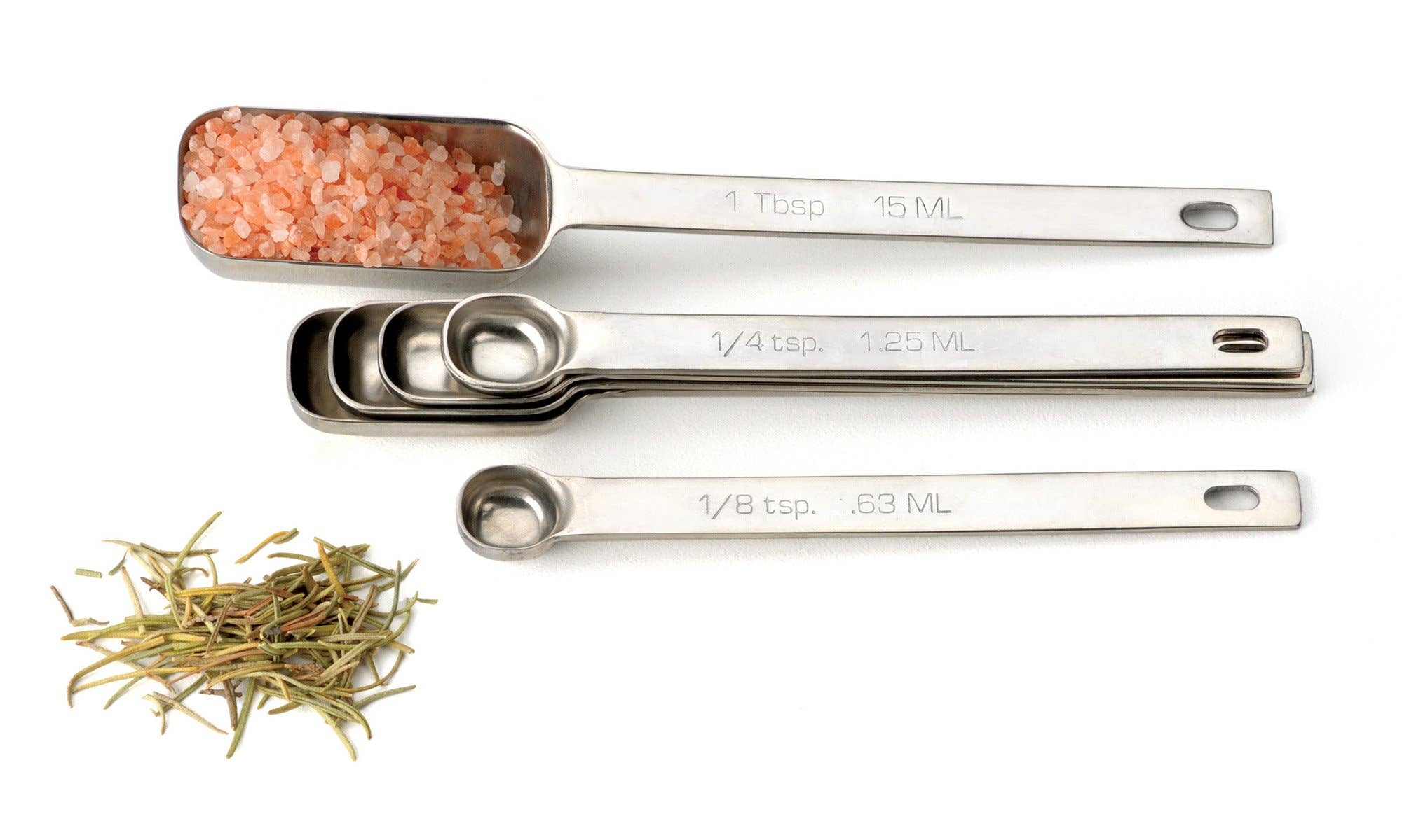 Spice measuring spoon set of 6 nested together