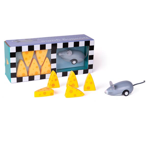 Mouse and Cheese Bowling Game kids toy set