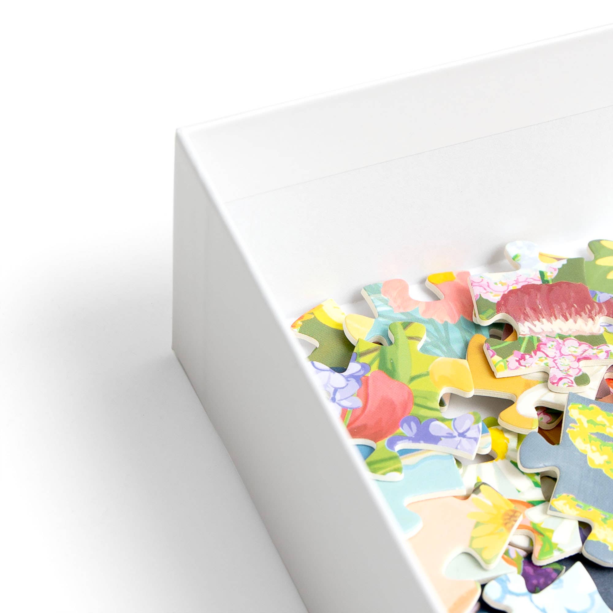 Seasons in Bloom 500 piece floral puzzle completed image